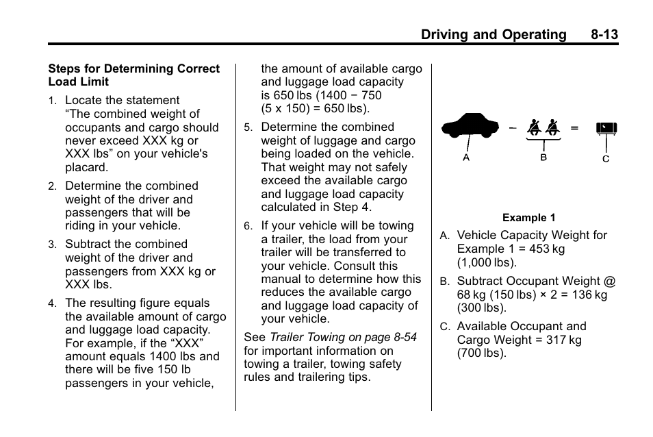 Driving and operating 8-13 | Cadillac 2010 SRX Crossover User Manual | Page 257 / 470