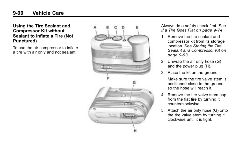 90 vehicle care | Cadillac 2010 SRX Crossover User Manual | Page 394 / 470