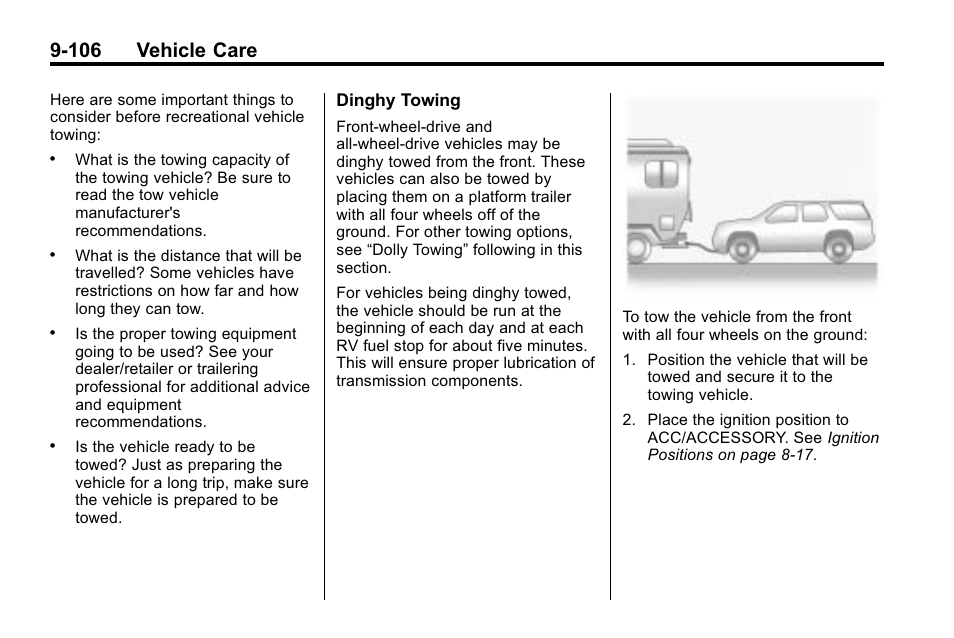 106 vehicle care | Cadillac 2010 SRX Crossover User Manual | Page 410 / 470