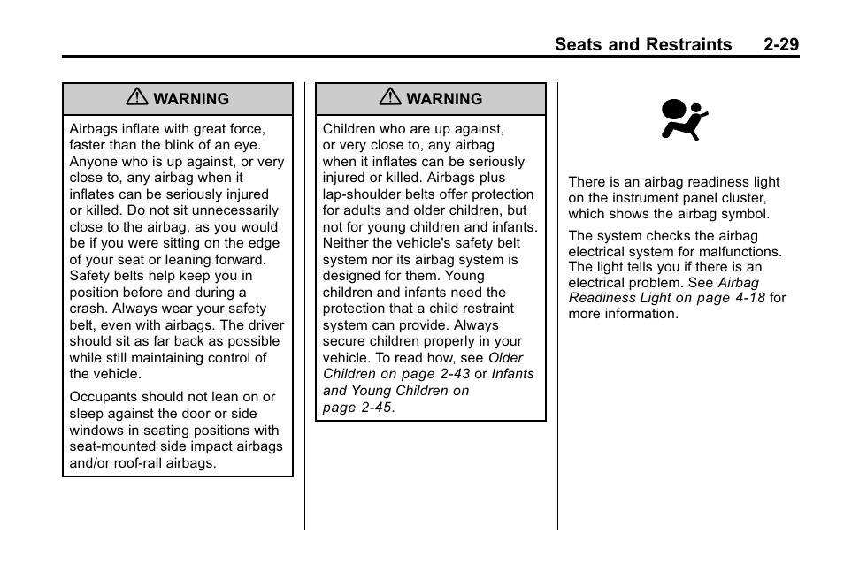 Cadillac 2010 SRX Crossover User Manual | Page 63 / 470