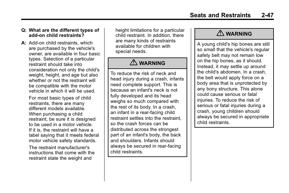 Cadillac 2010 SRX Crossover User Manual | Page 81 / 470