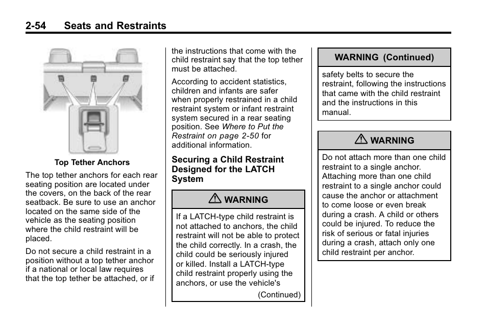 Cadillac 2010 SRX Crossover User Manual | Page 88 / 470