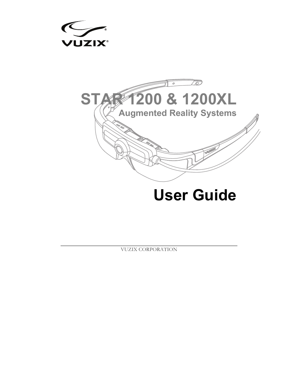 Vuzix STAR 1200 User Guide User Manual | 51 pages