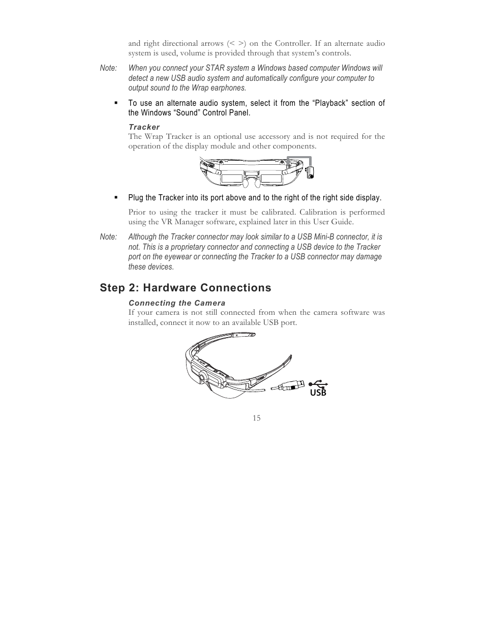 Step 2: hardware connections | Vuzix STAR 1200 User Guide User Manual | Page 17 / 51