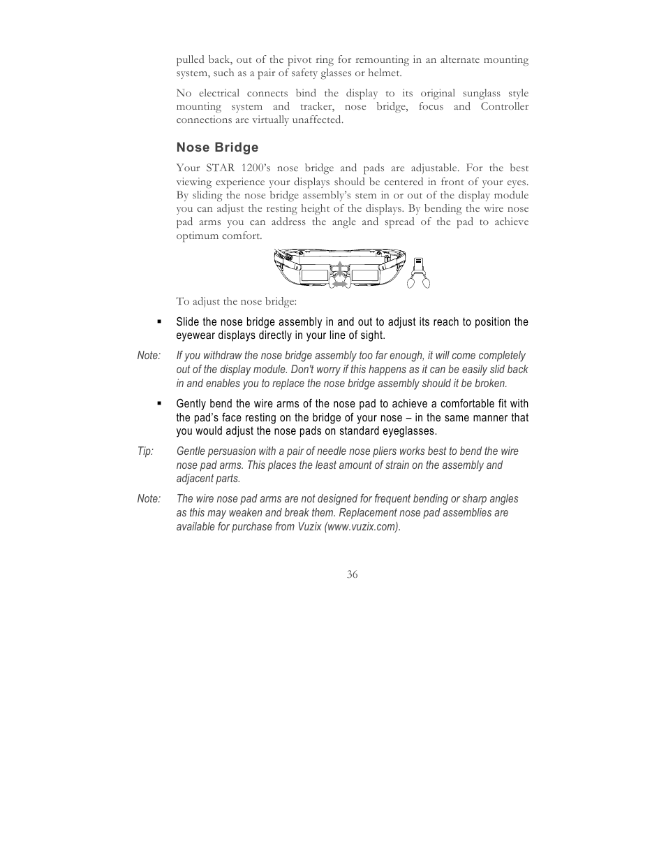 Vuzix STAR 1200 User Guide User Manual | Page 38 / 51