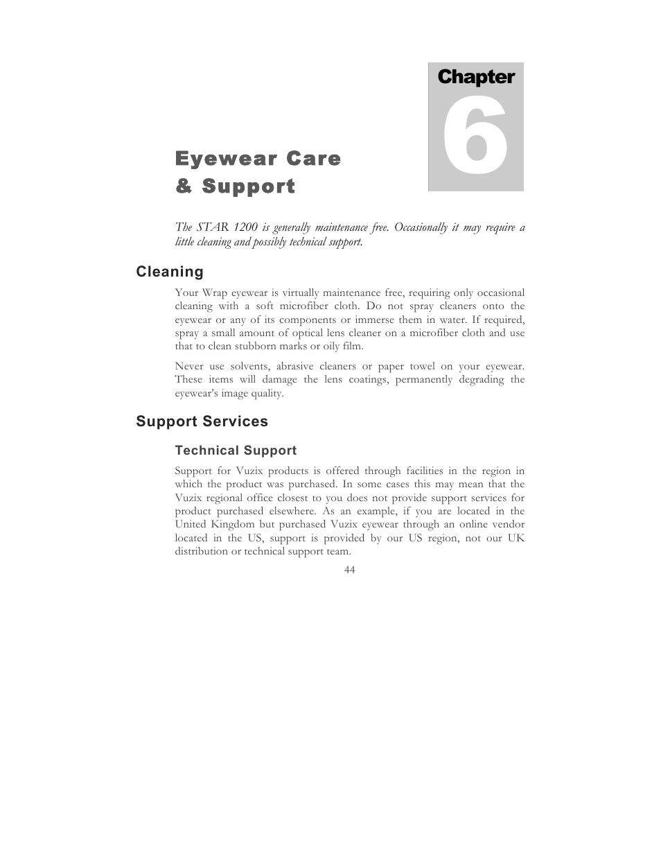 Vuzix STAR 1200 User Guide User Manual | Page 46 / 51