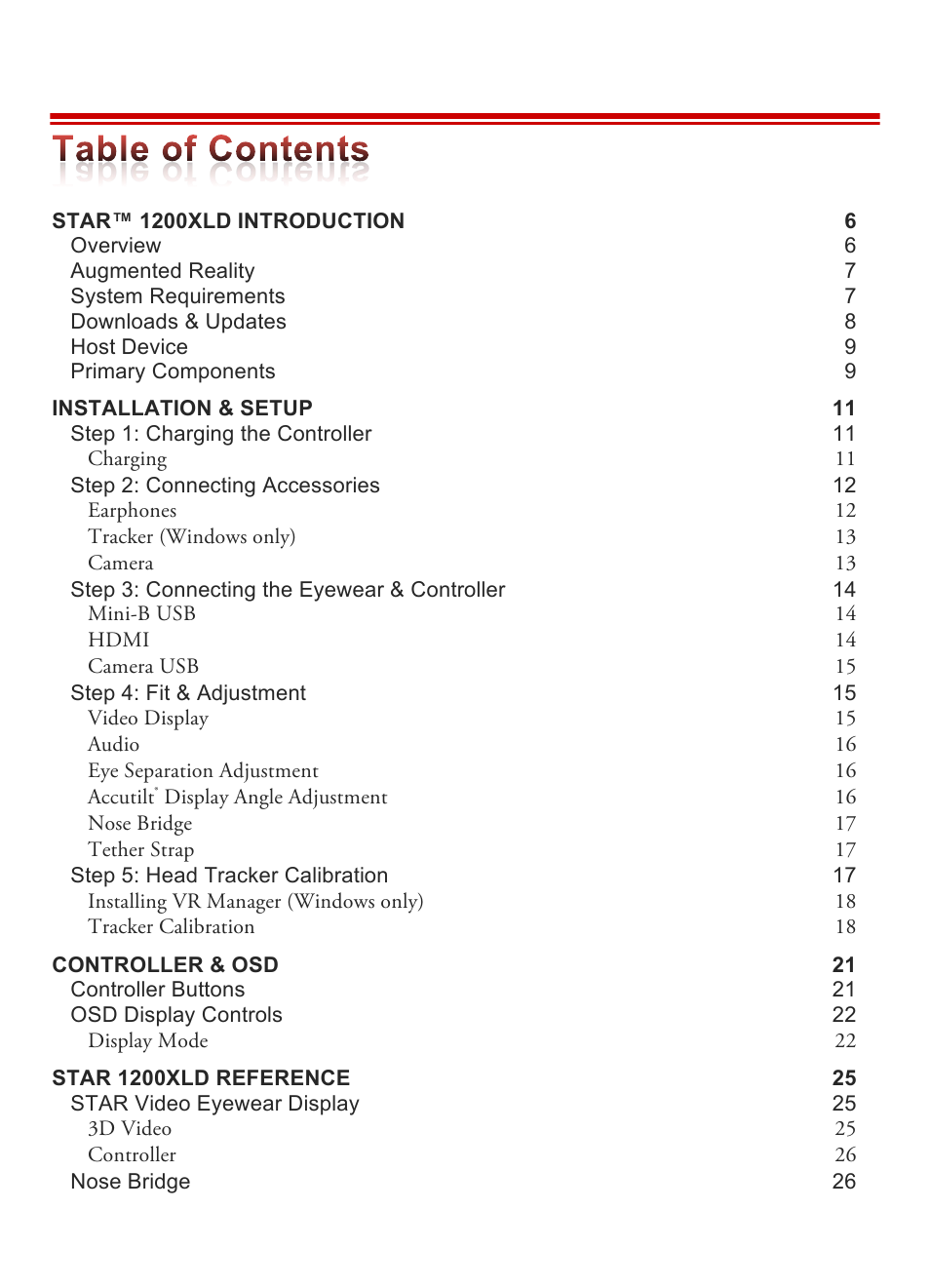 Vuzix STAR 1200XLD AR System User Guide User Manual | Page 2 / 43