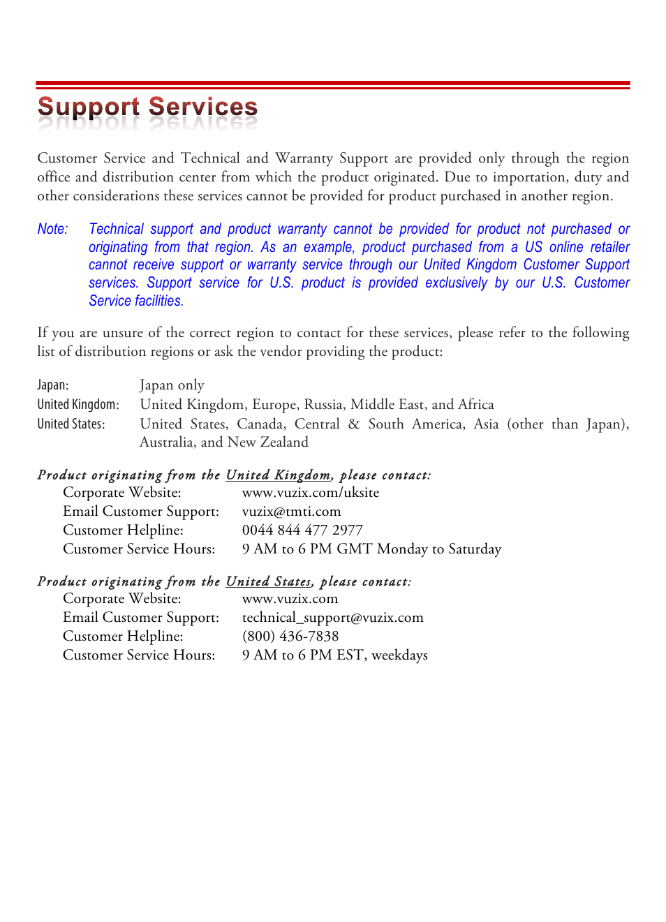 Vuzix STAR 1200XLD AR System User Guide User Manual | Page 39 / 43