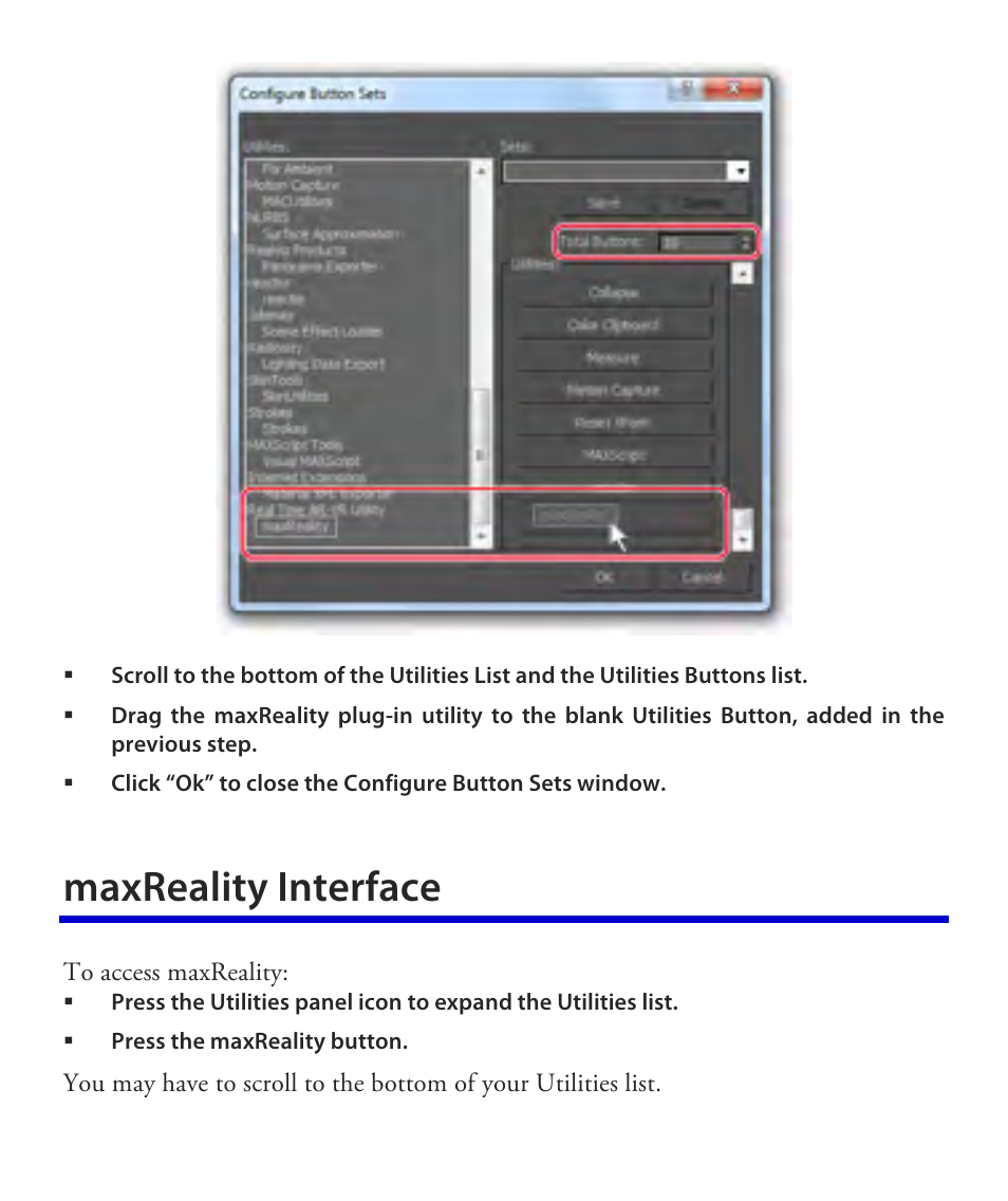 Maxreality interface | Vuzix maxReality 6.1 User Guide User Manual | Page 15 / 47