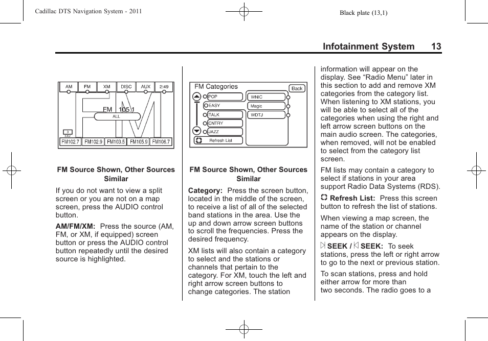 Cadillac GPS Receiver User Manual | Page 13 / 68