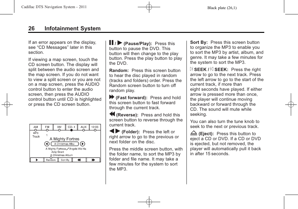 Cadillac GPS Receiver User Manual | Page 26 / 68