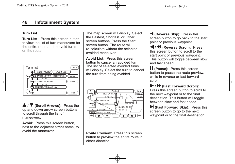 Cadillac GPS Receiver User Manual | Page 46 / 68