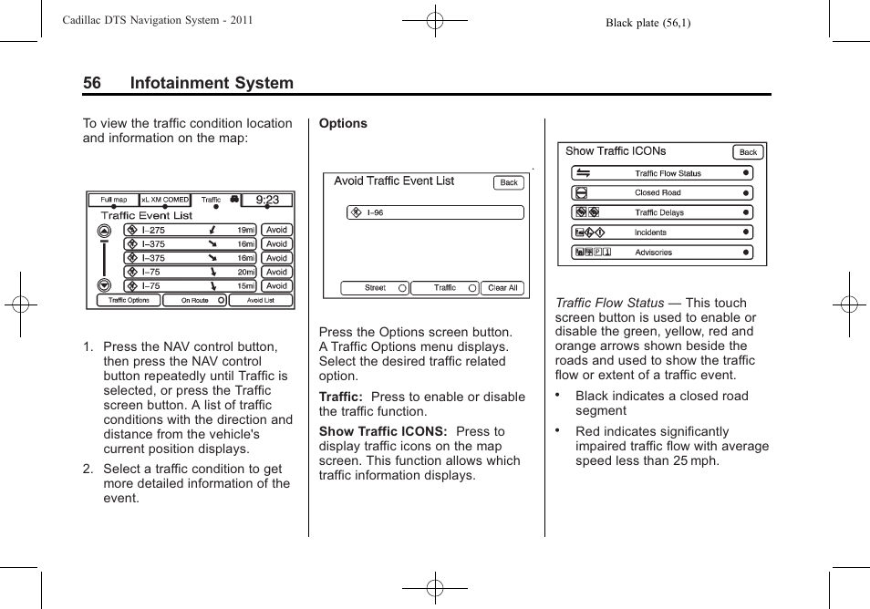 56 infotainment system | Cadillac GPS Receiver User Manual | Page 56 / 68