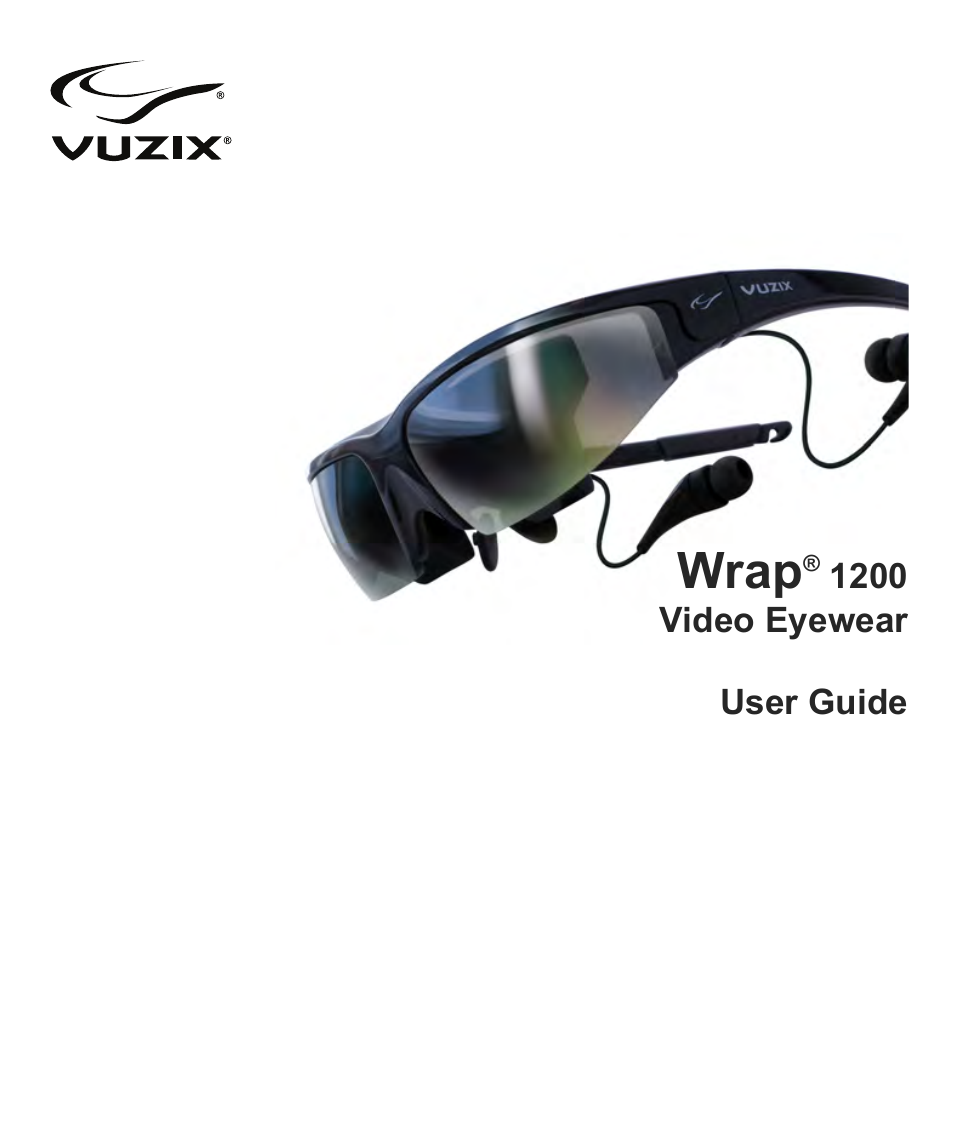 Vuzix Wrap 1200 Video Eyewear User Guide User Manual | 25 pages