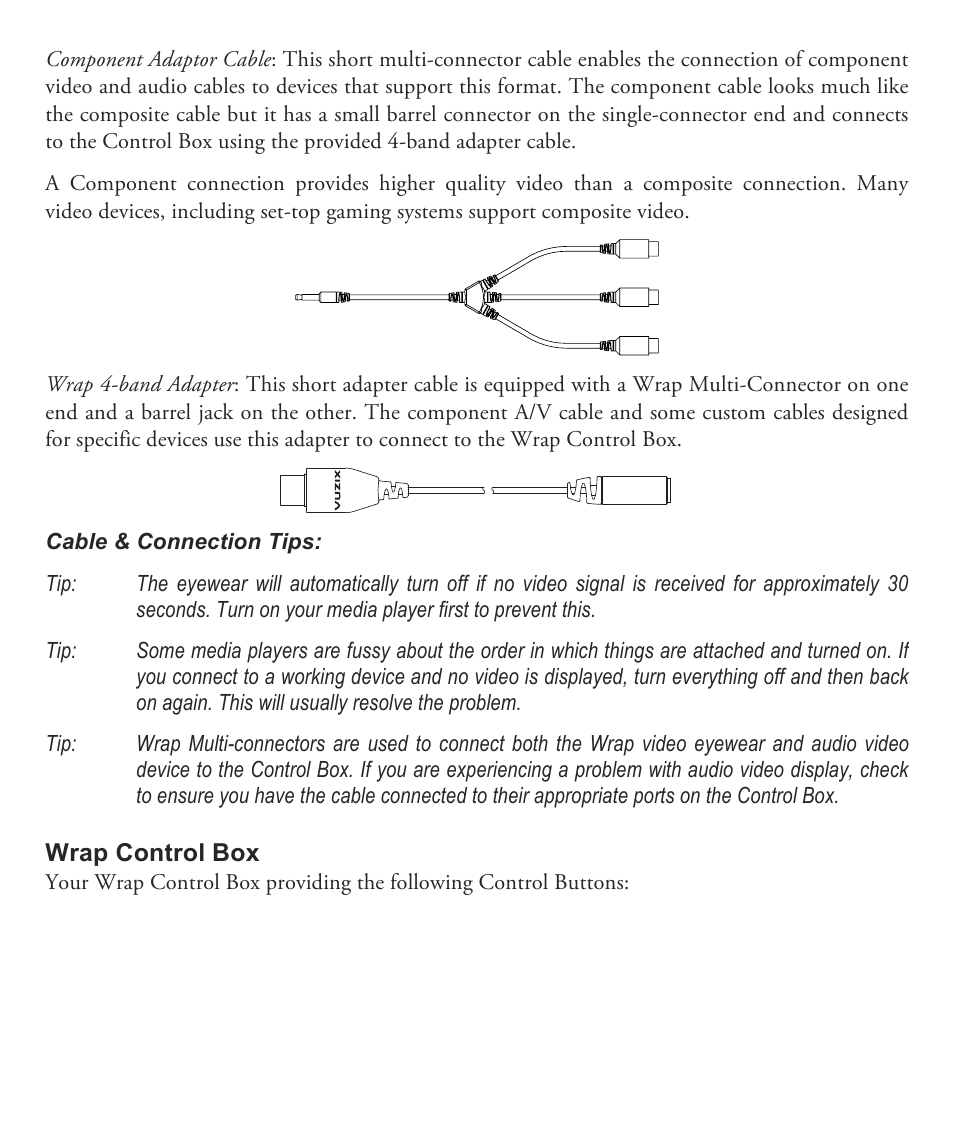 Vuzix Wrap 1200 Video Eyewear User Guide User Manual | Page 15 / 25
