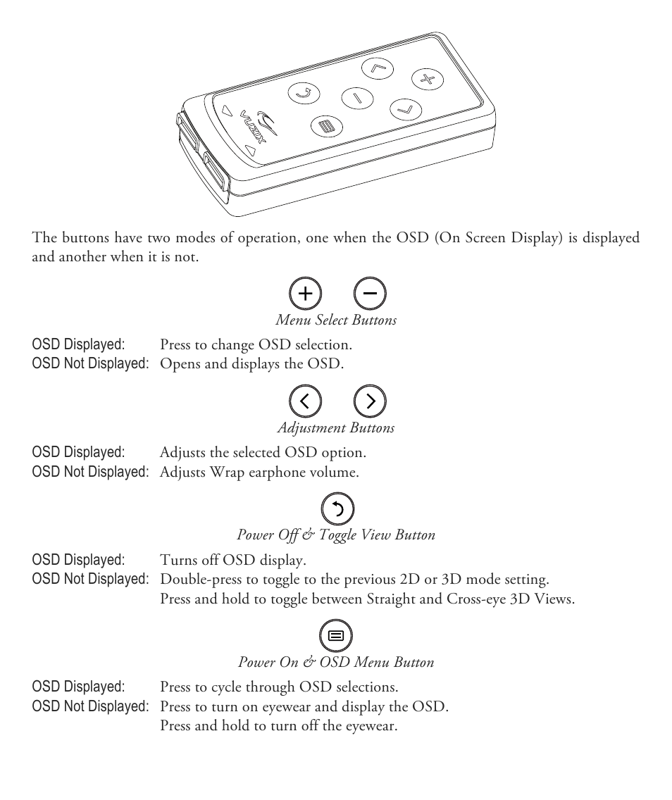 Vuzix Wrap 1200 Video Eyewear User Guide User Manual | Page 16 / 25