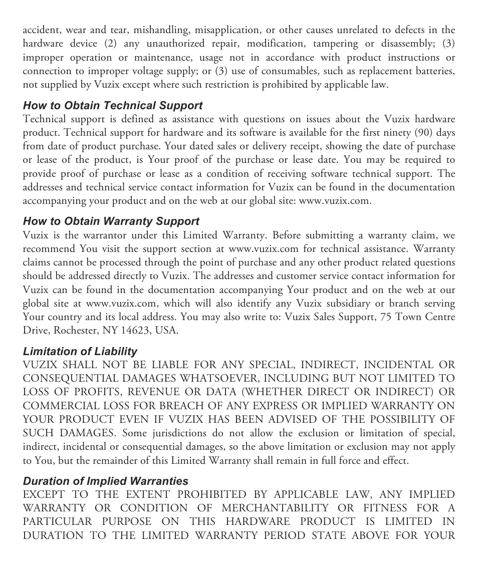 Vuzix Wrap 1200 Video Eyewear User Guide User Manual | Page 6 / 25
