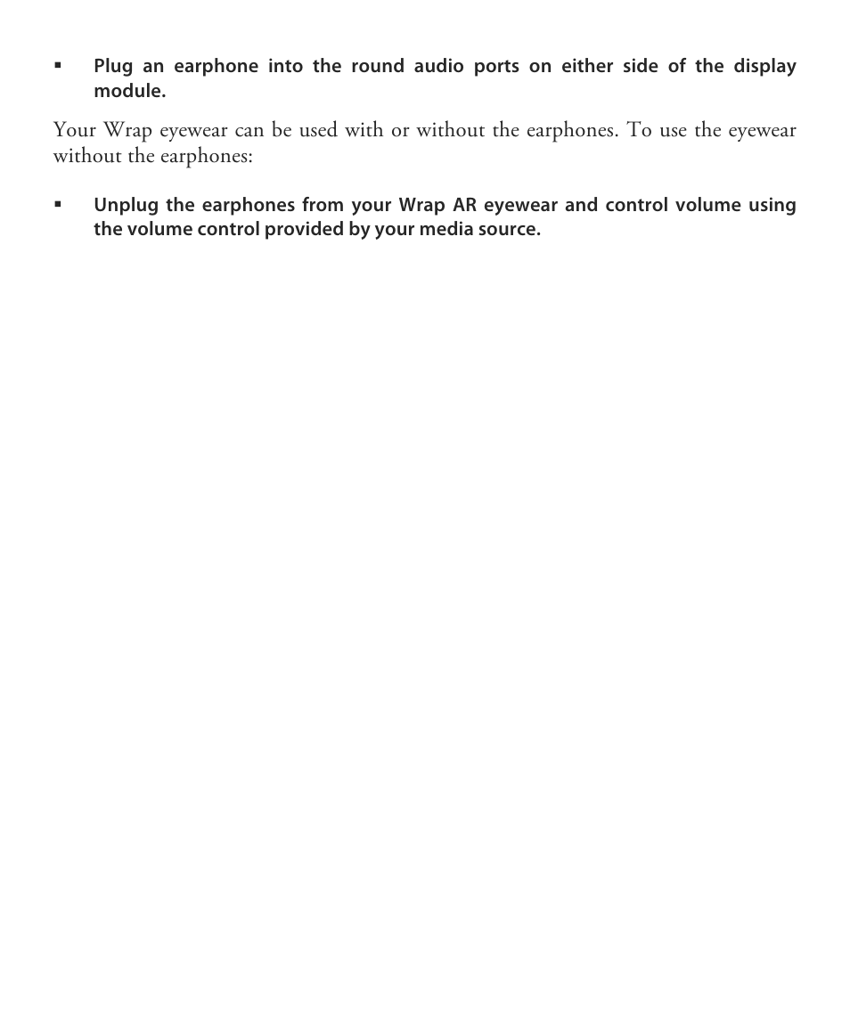 Vuzix Wrap 1200AR User Guide User Manual | Page 13 / 44