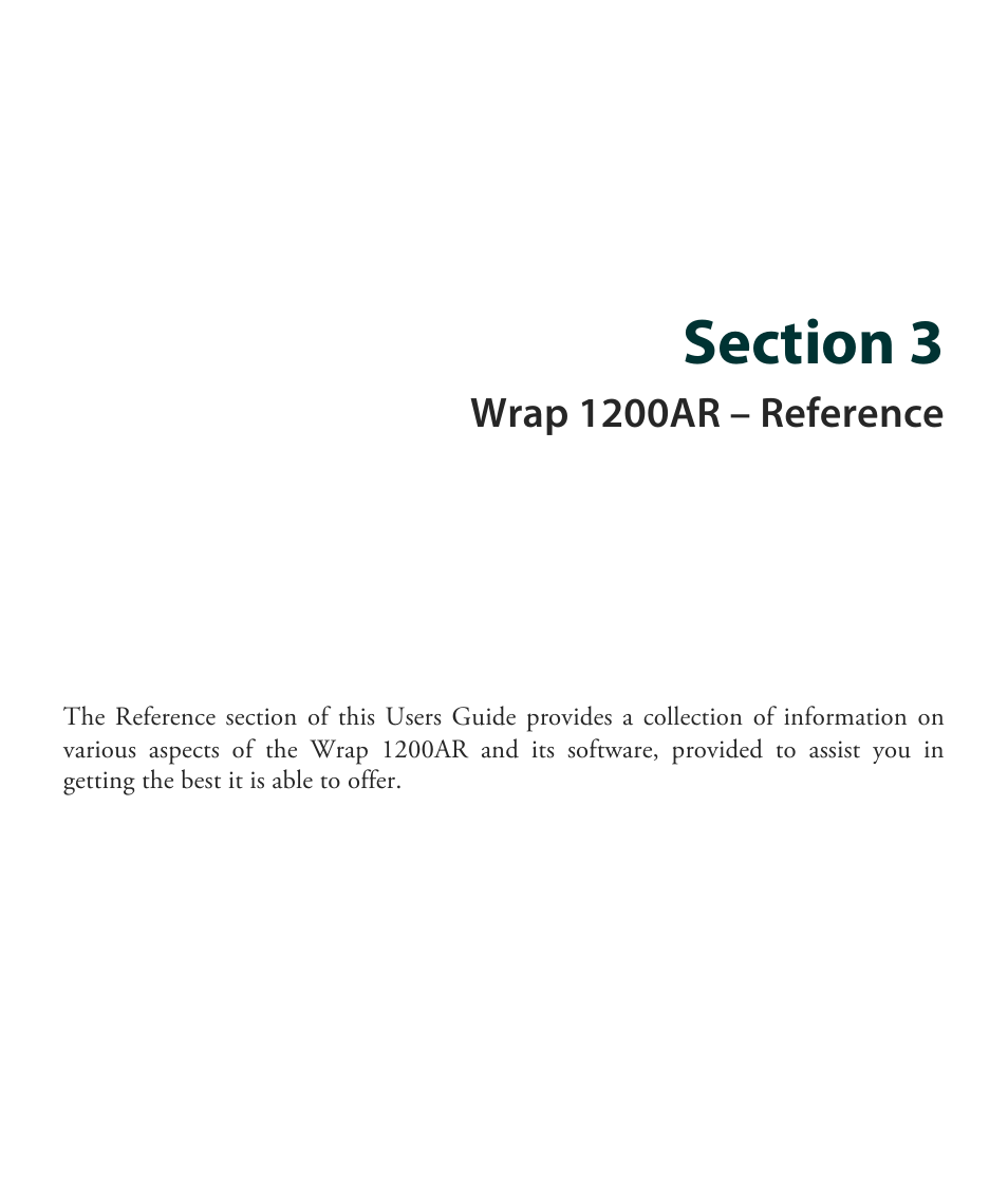 Wrap 1200ar – reference | Vuzix Wrap 1200AR User Guide User Manual | Page 23 / 44