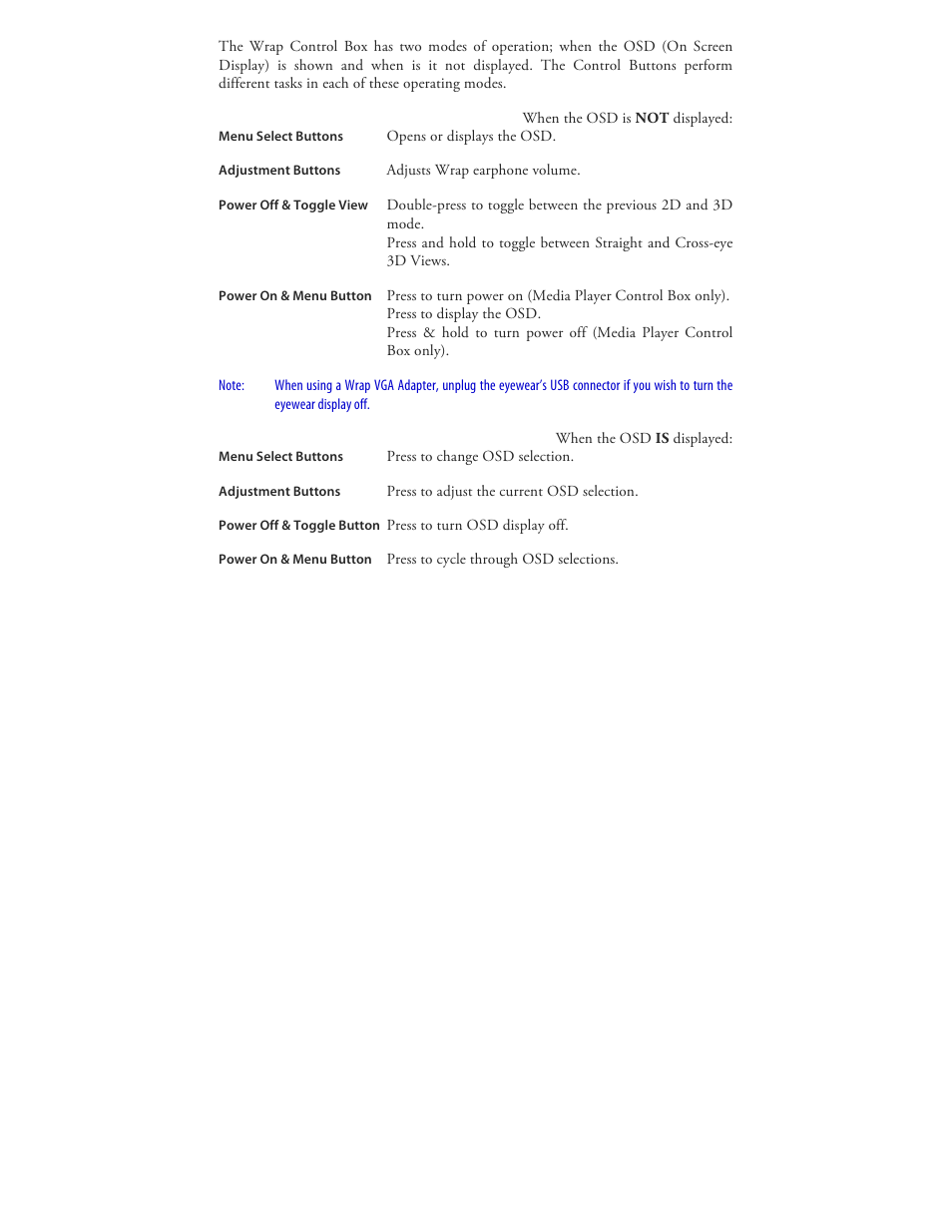 Vuzix Wrap 920AR User Manual | Page 27 / 101
