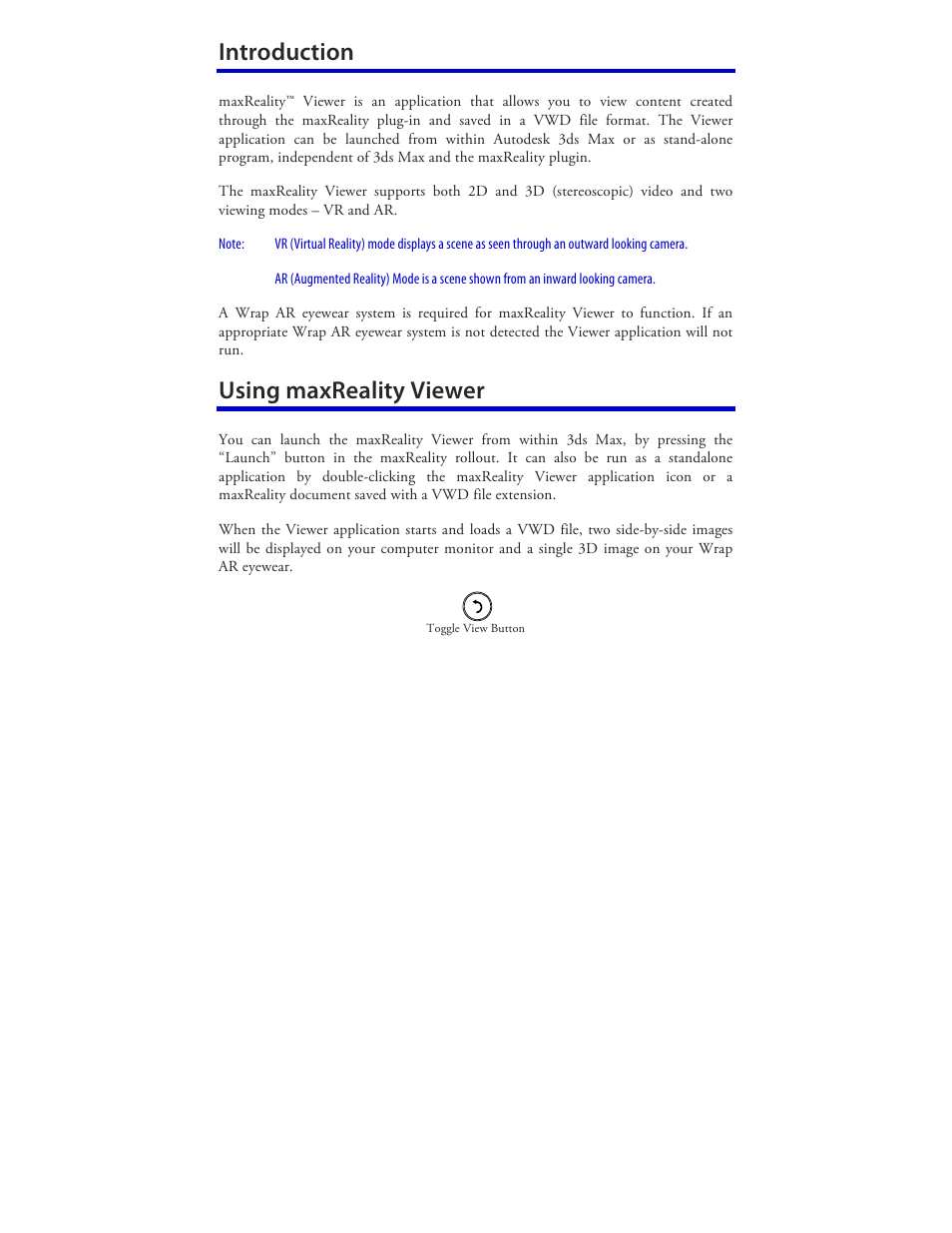 Introduction, Using maxreality viewer | Vuzix Wrap 920AR User Manual | Page 81 / 101