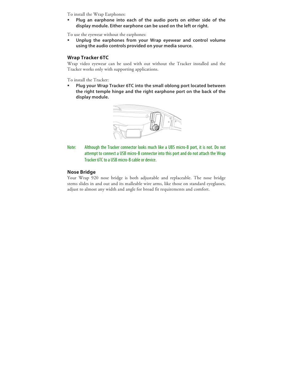 Vuzix Wrap 920 VR Bundle User Manual | Page 10 / 51