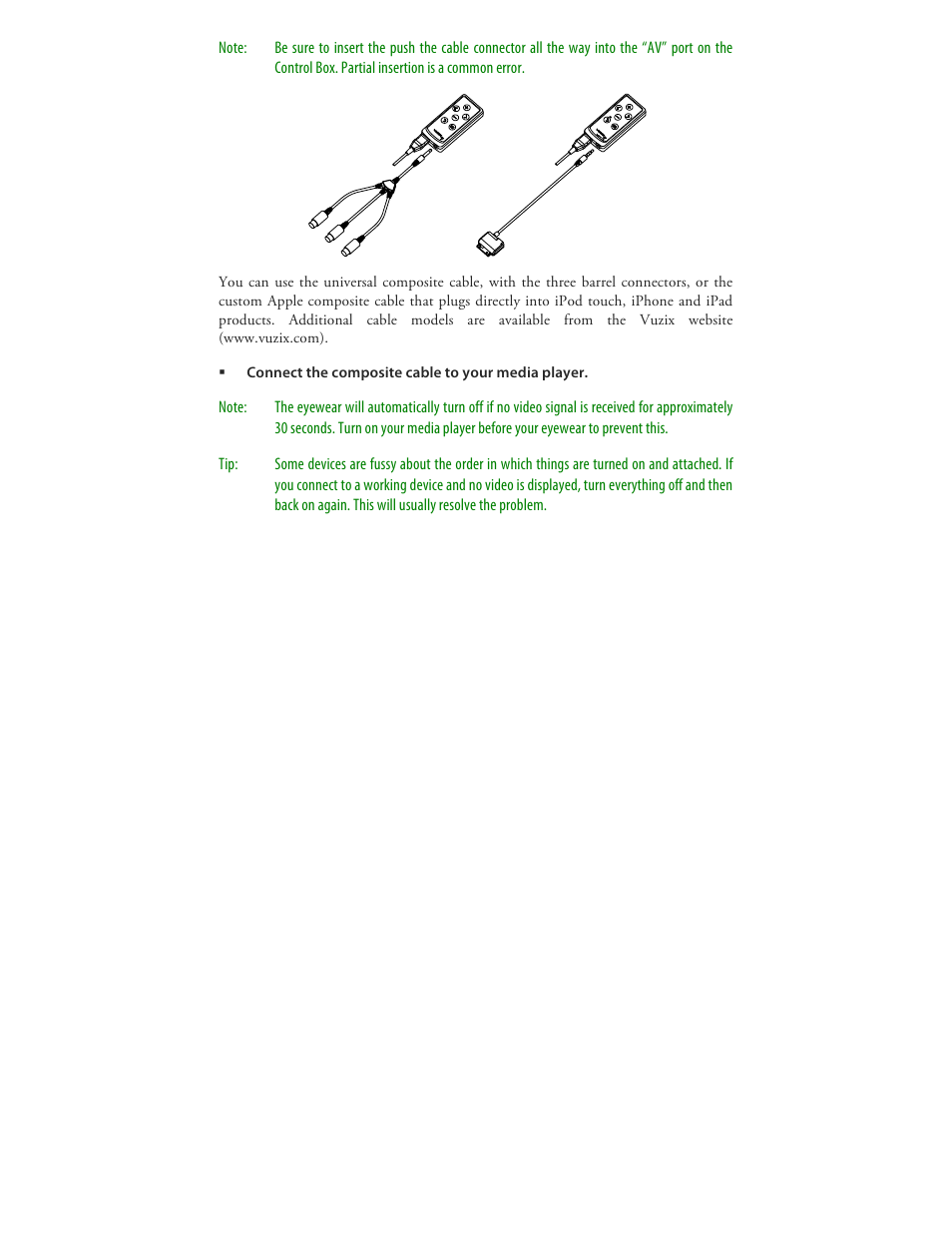 Vuzix Wrap 920 VR Bundle User Manual | Page 14 / 51