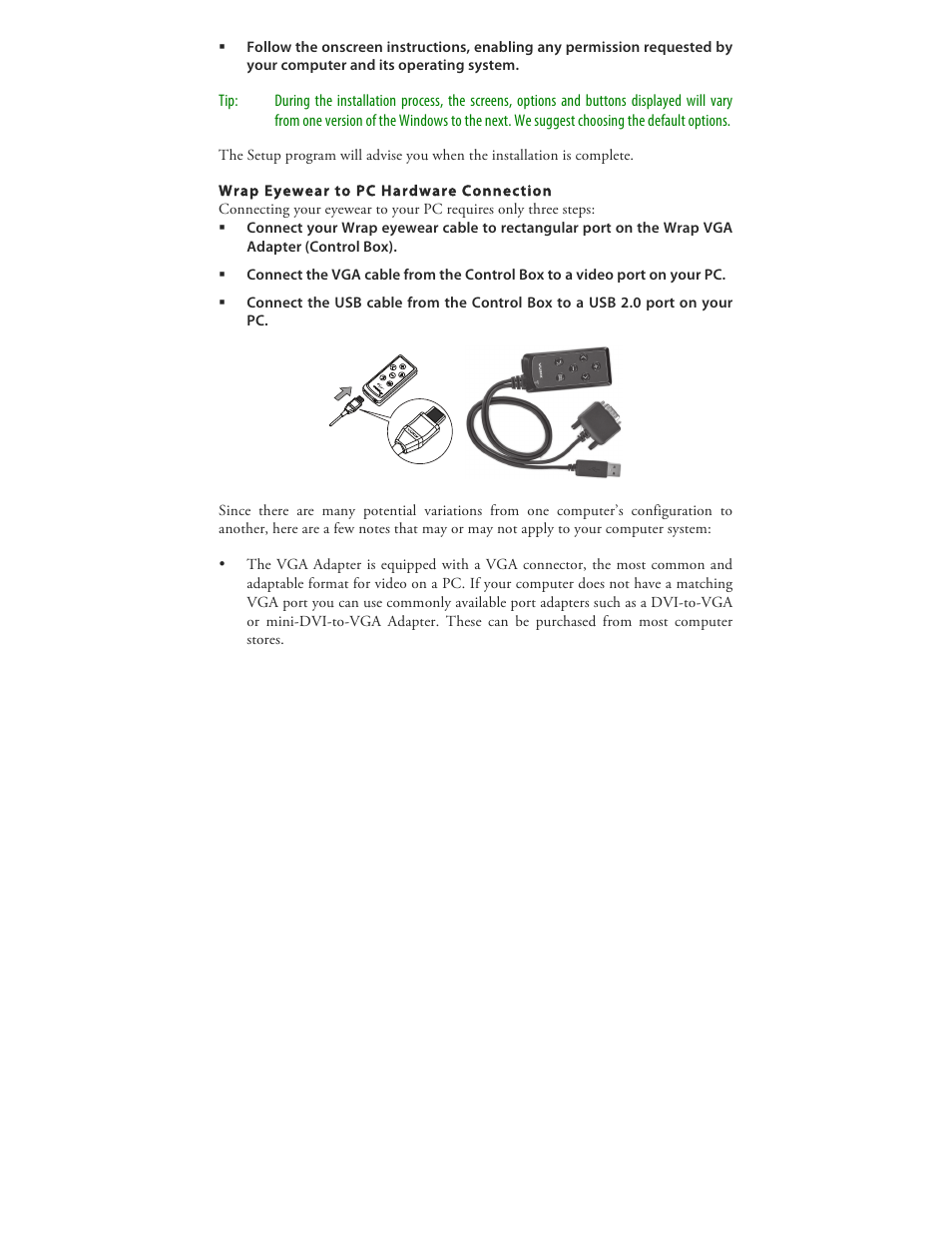 Vuzix Wrap 920 VR Bundle User Manual | Page 17 / 51