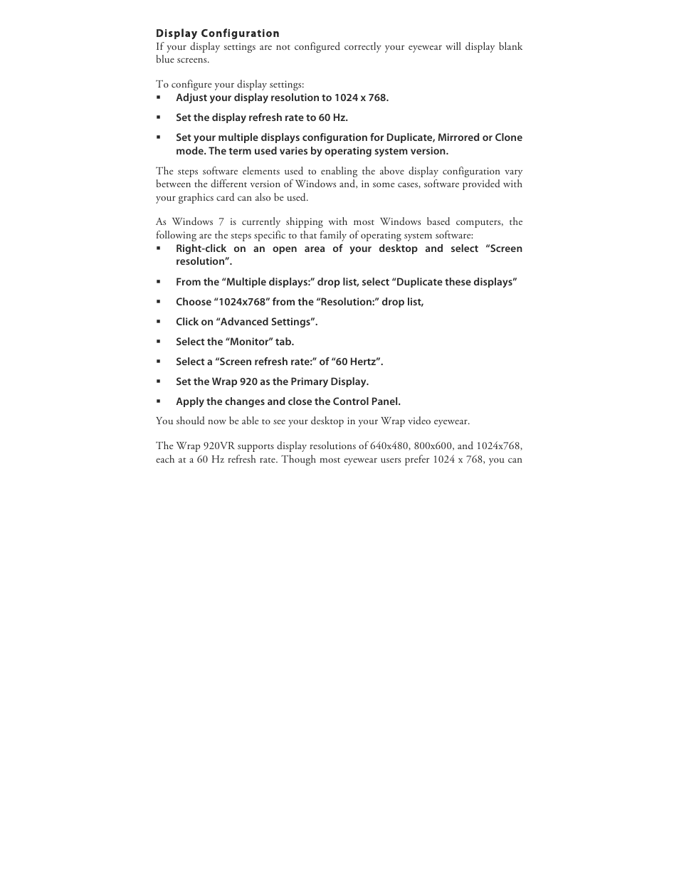 Vuzix Wrap 920 VR Bundle User Manual | Page 19 / 51