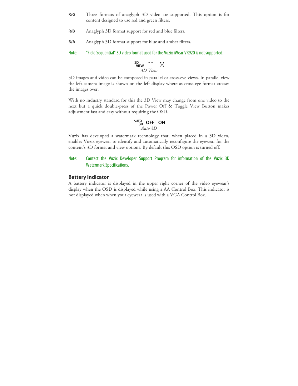 Vuzix Wrap 920 VR Bundle User Manual | Page 29 / 51