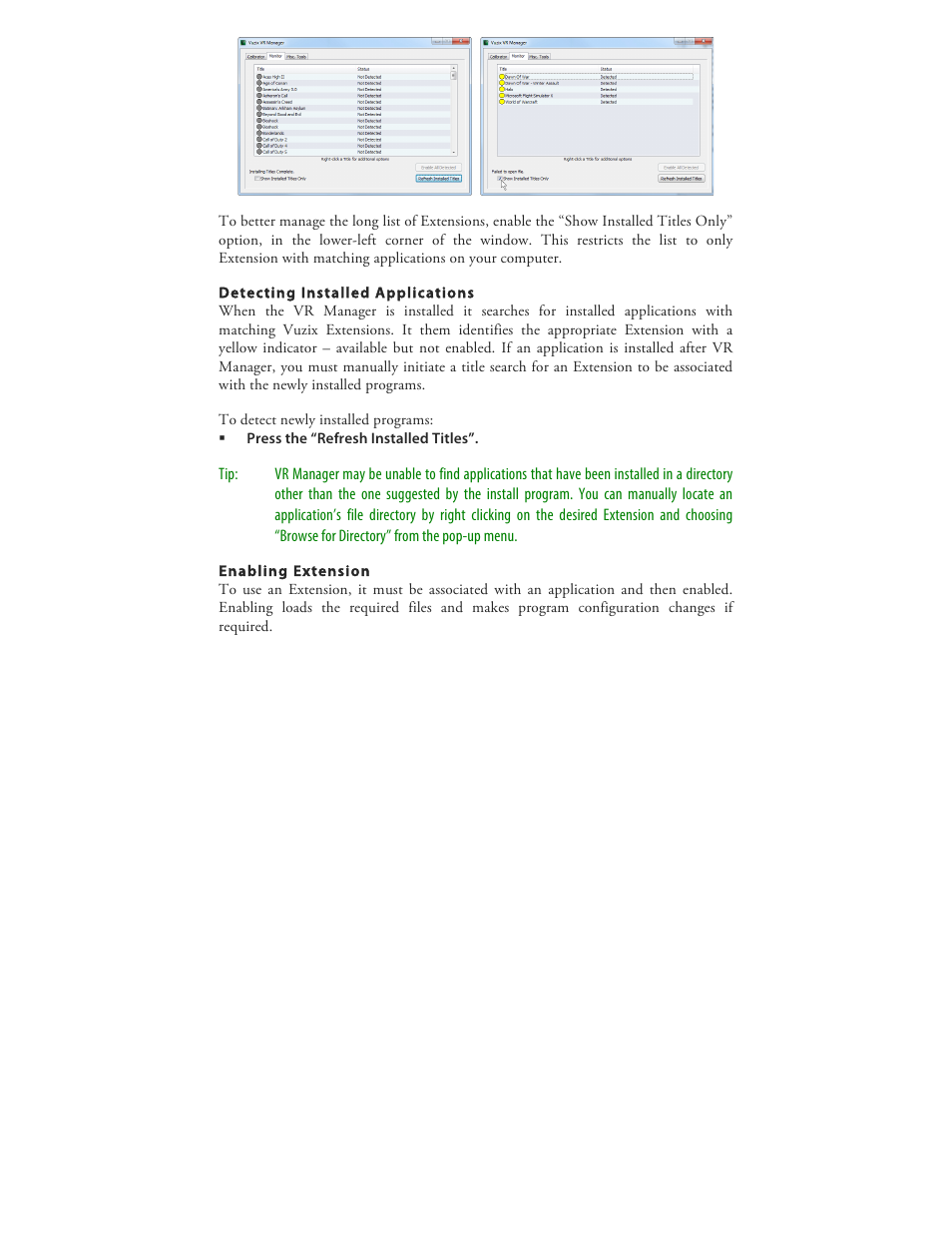 Vuzix Wrap 920 VR Bundle User Manual | Page 42 / 51