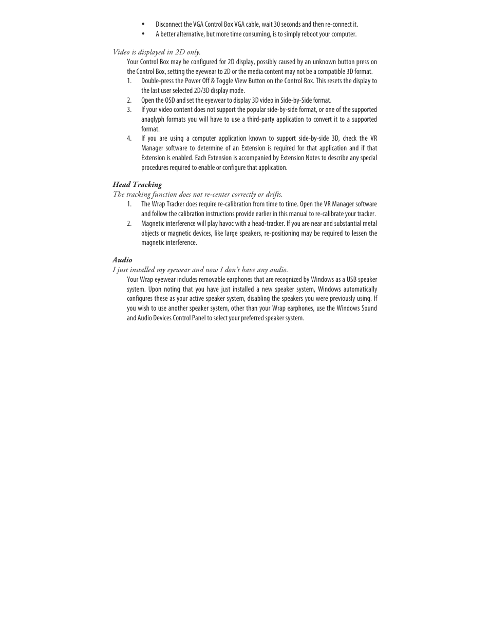 Vuzix Wrap 920 VR Bundle User Manual | Page 48 / 51