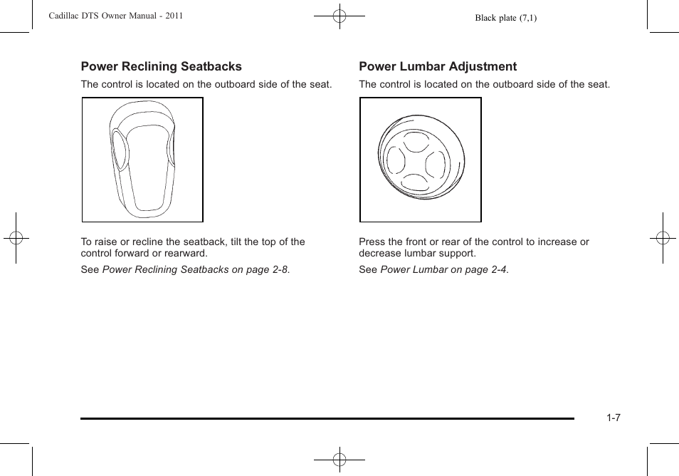 Cadillac 2011 DTS User Manual | Page 13 / 470