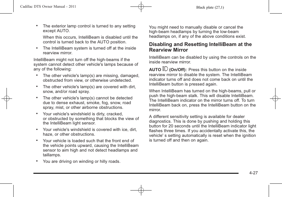 Cadillac 2011 DTS User Manual | Page 189 / 470