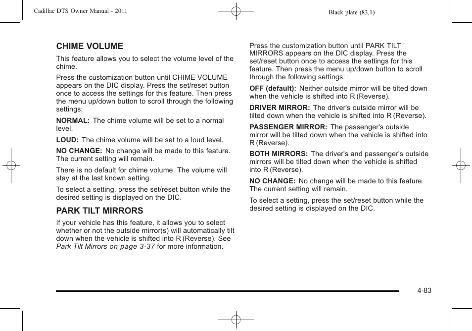 Cadillac 2011 DTS User Manual | Page 245 / 470