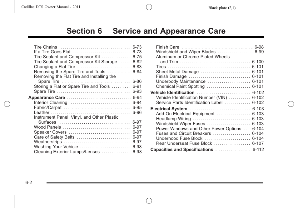 Cadillac 2011 DTS User Manual | Page 312 / 470