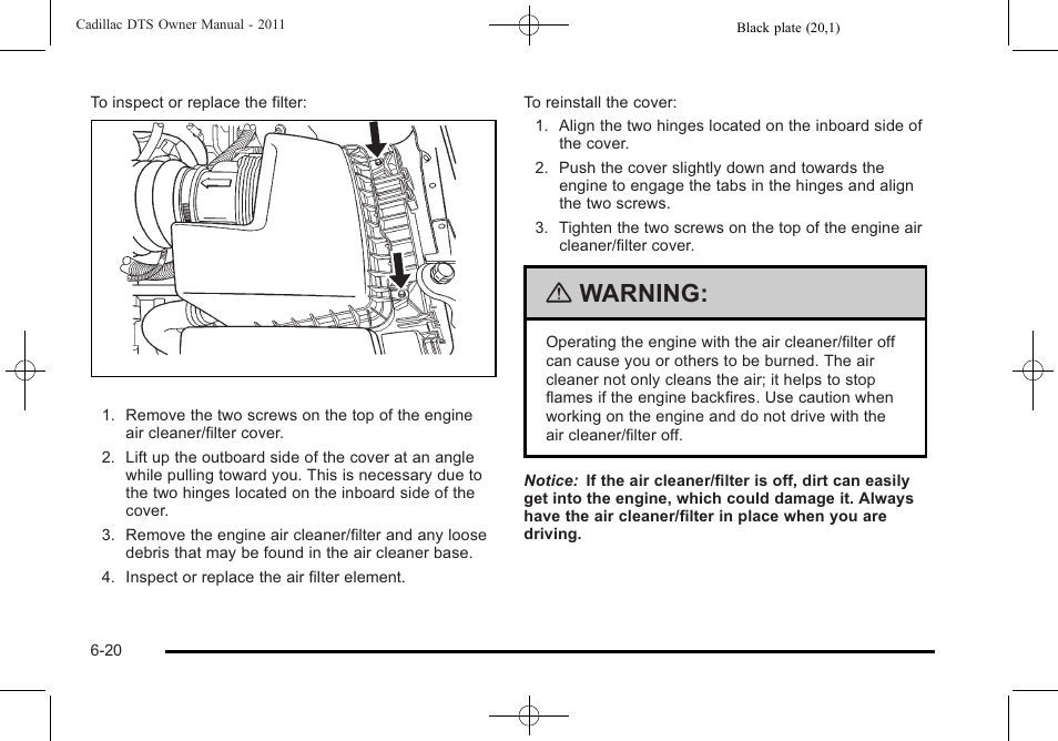 Warning | Cadillac 2011 DTS User Manual | Page 330 / 470