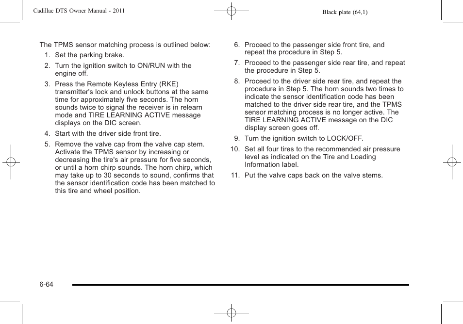 Cadillac 2011 DTS User Manual | Page 374 / 470
