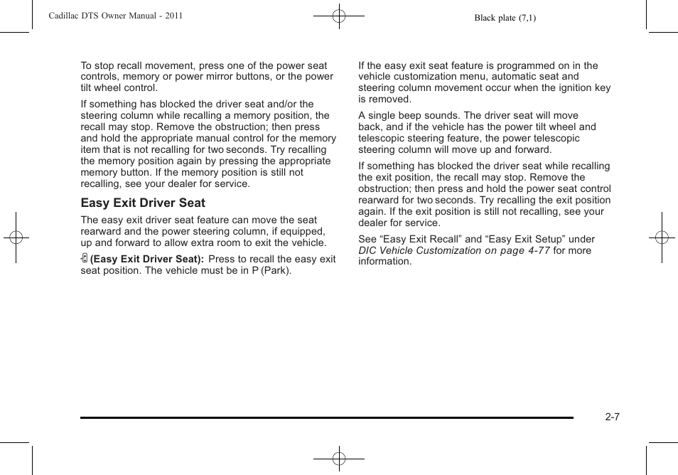 Cadillac 2011 DTS User Manual | Page 39 / 470