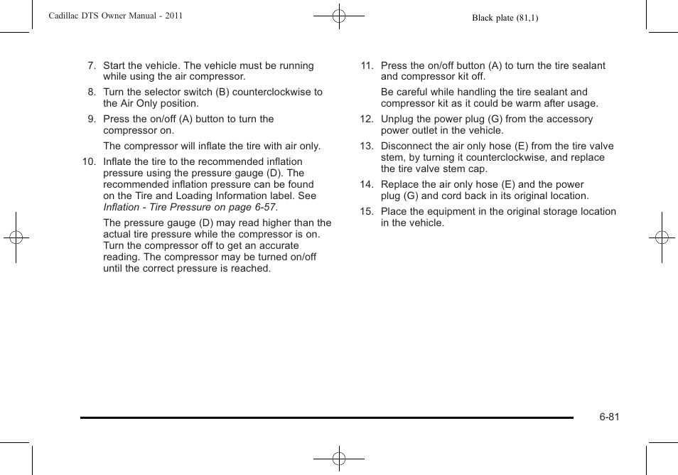Cadillac 2011 DTS User Manual | Page 391 / 470