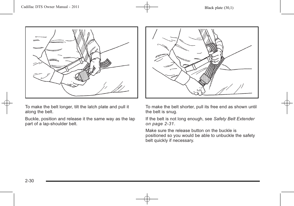Cadillac 2011 DTS User Manual | Page 62 / 470