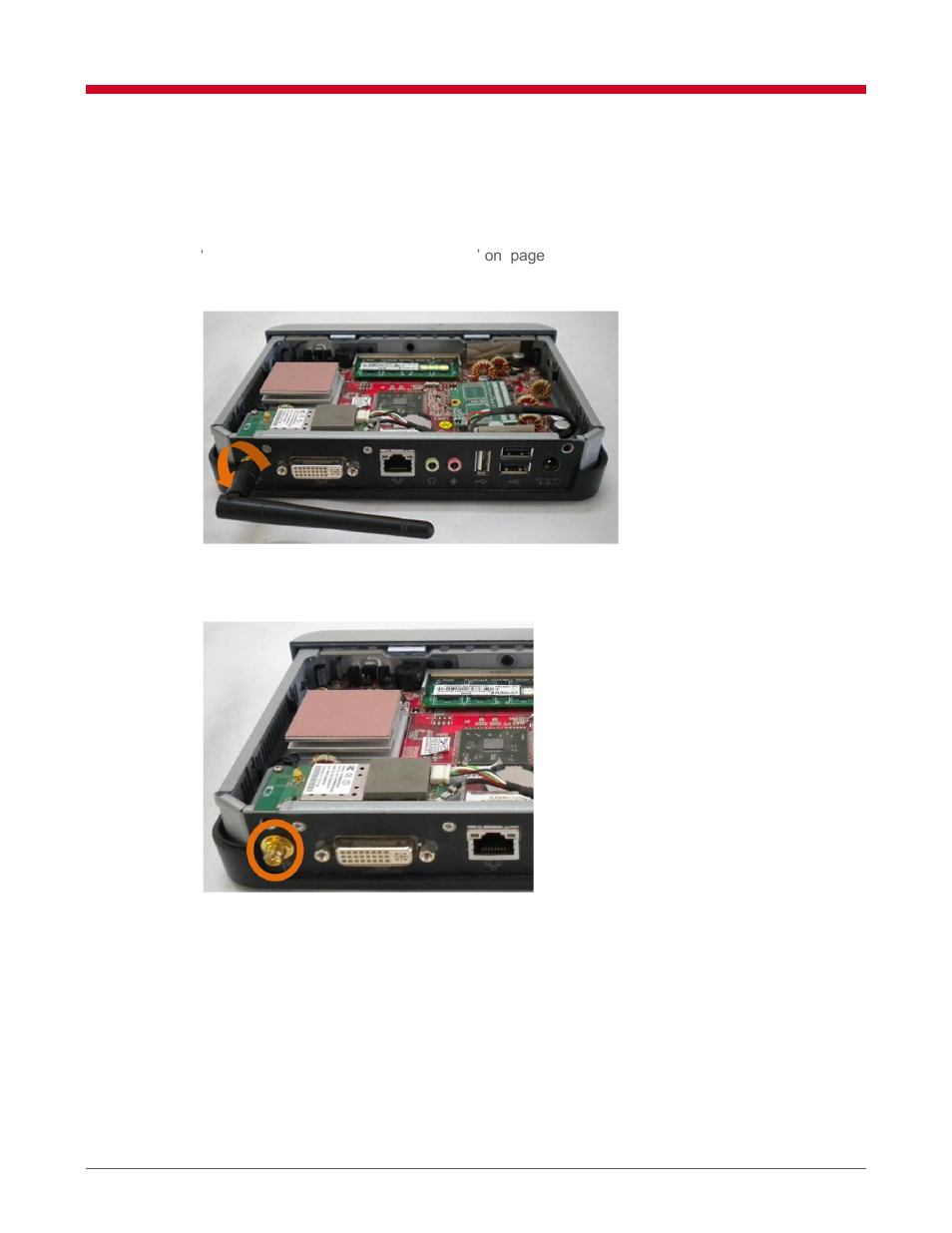 Replacing wireless lan | VXL Instruments TC15yy 15 Series Thin client - Service Manual User Manual | Page 12 / 15