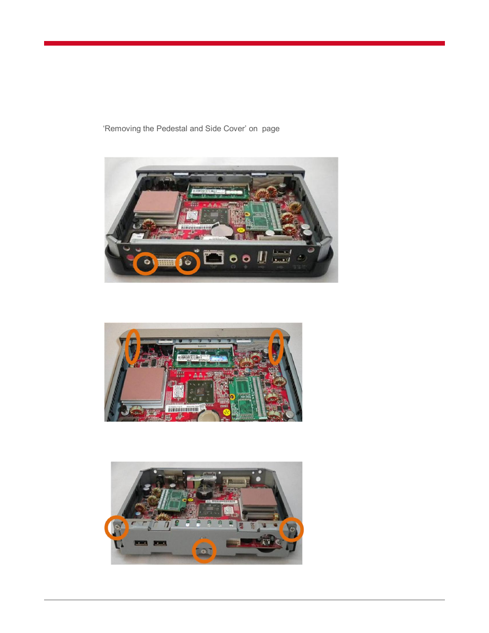 Replacing the motherboard | VXL Instruments TC15yy 15 Series Thin client - Service Manual User Manual | Page 14 / 15