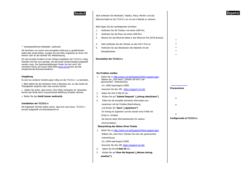 VXL Instruments Xtona TC1512-z Series Thin Client User Manual | Page 3 / 4