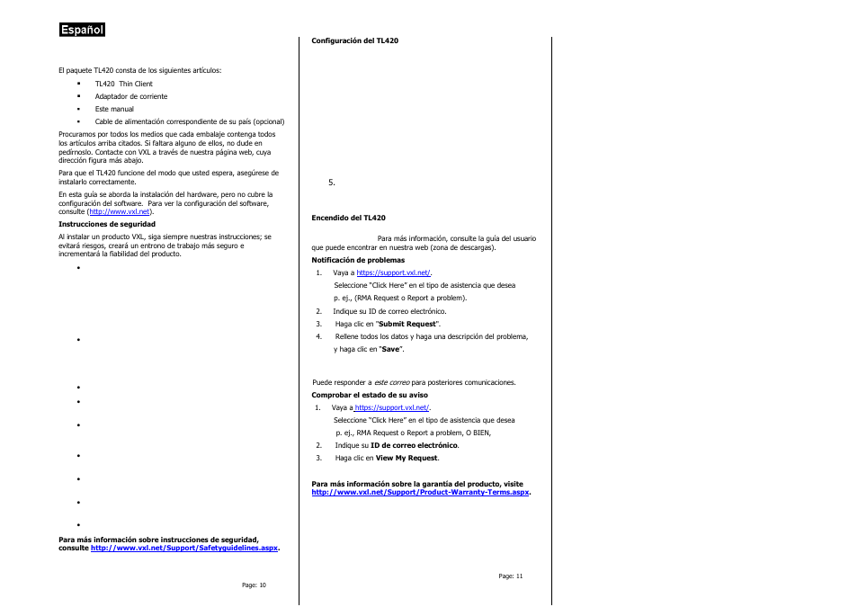 VXL Instruments Lenovo TL420 Series User Manual | Page 4 / 4