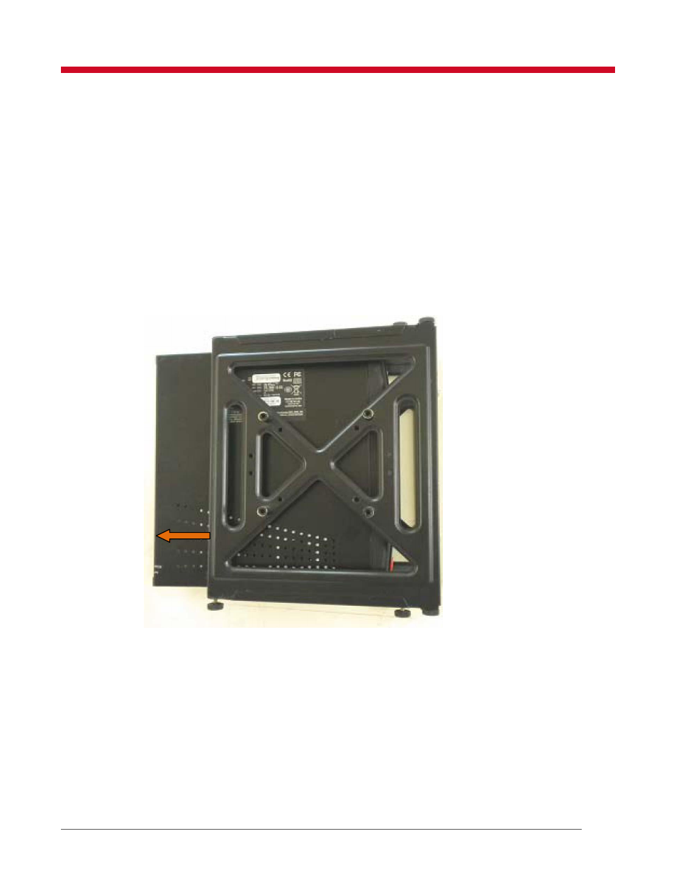 Thin client bracket, Removing the thin client from the bracket | VXL Instruments Itona TC72yy Series User Manual | Page 7 / 18