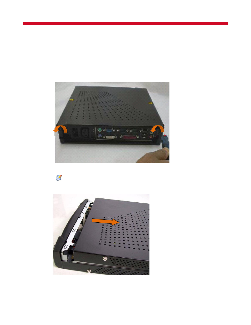 Removing the side cover, Fixing the bracket and side cover | VXL Instruments Itona TC72yy Series User Manual | Page 8 / 18