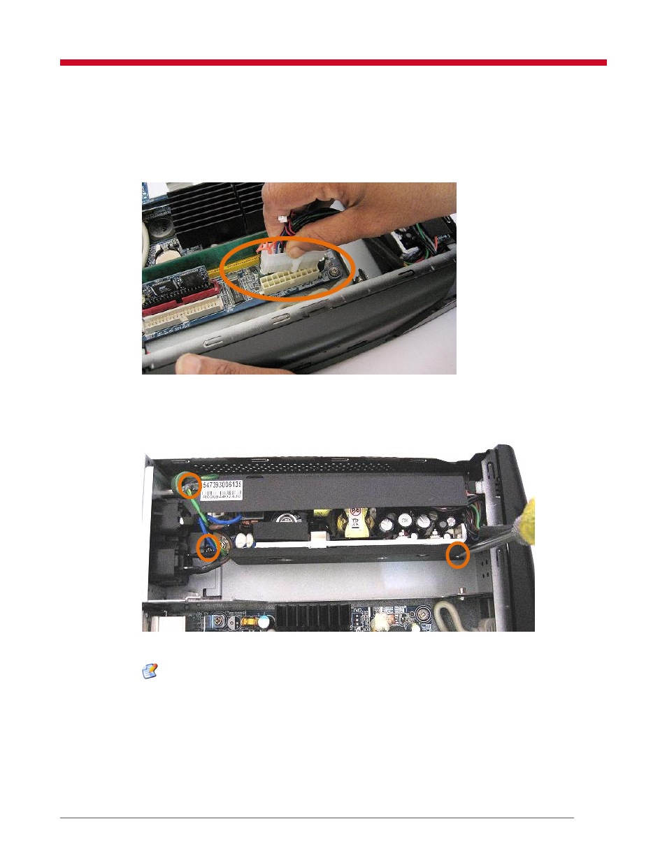 Removing the power supply unit | VXL Instruments Itona TC61yy Series User Manual | Page 17 / 18