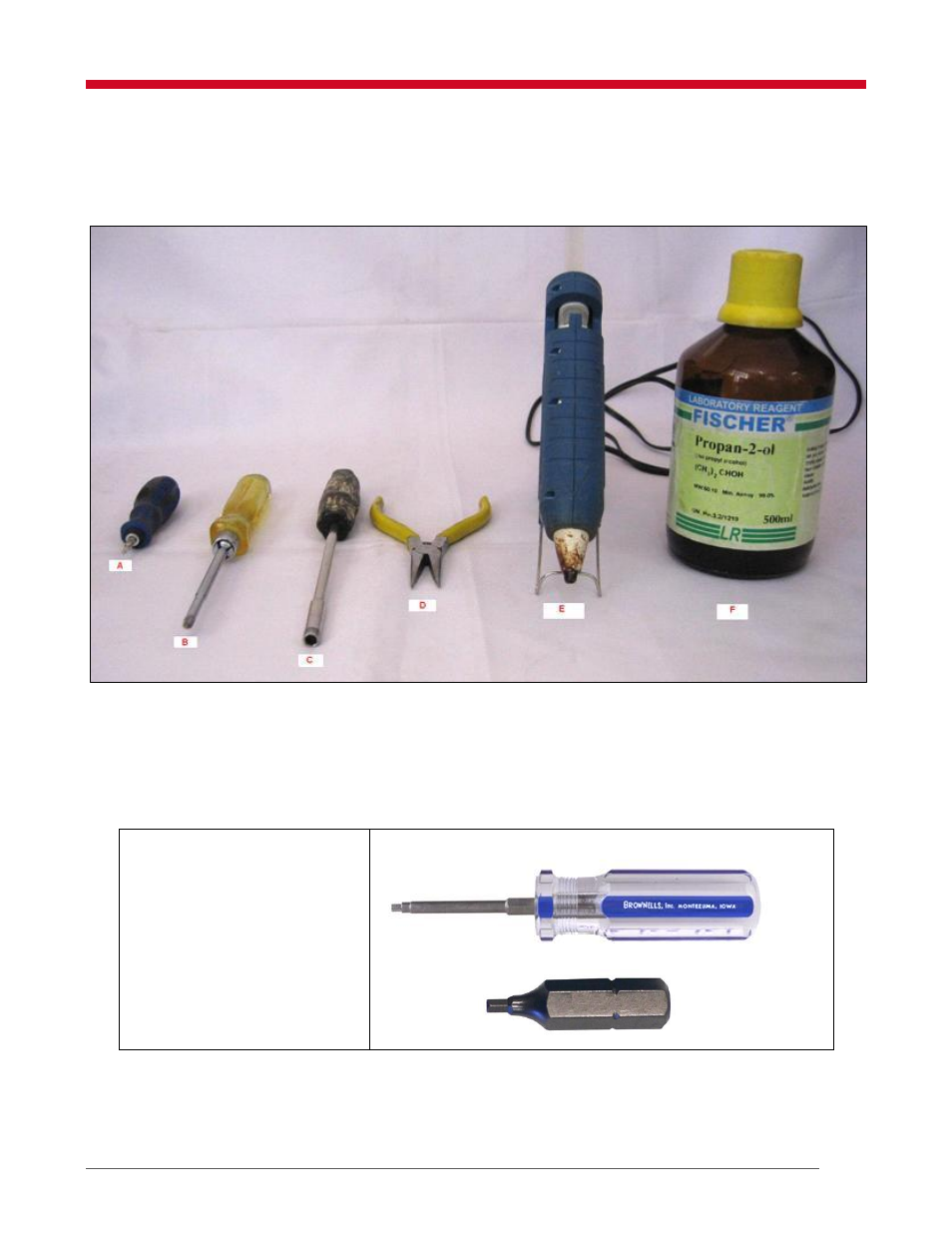 Tools required | VXL Instruments Itona TC61yy Series User Manual | Page 5 / 18