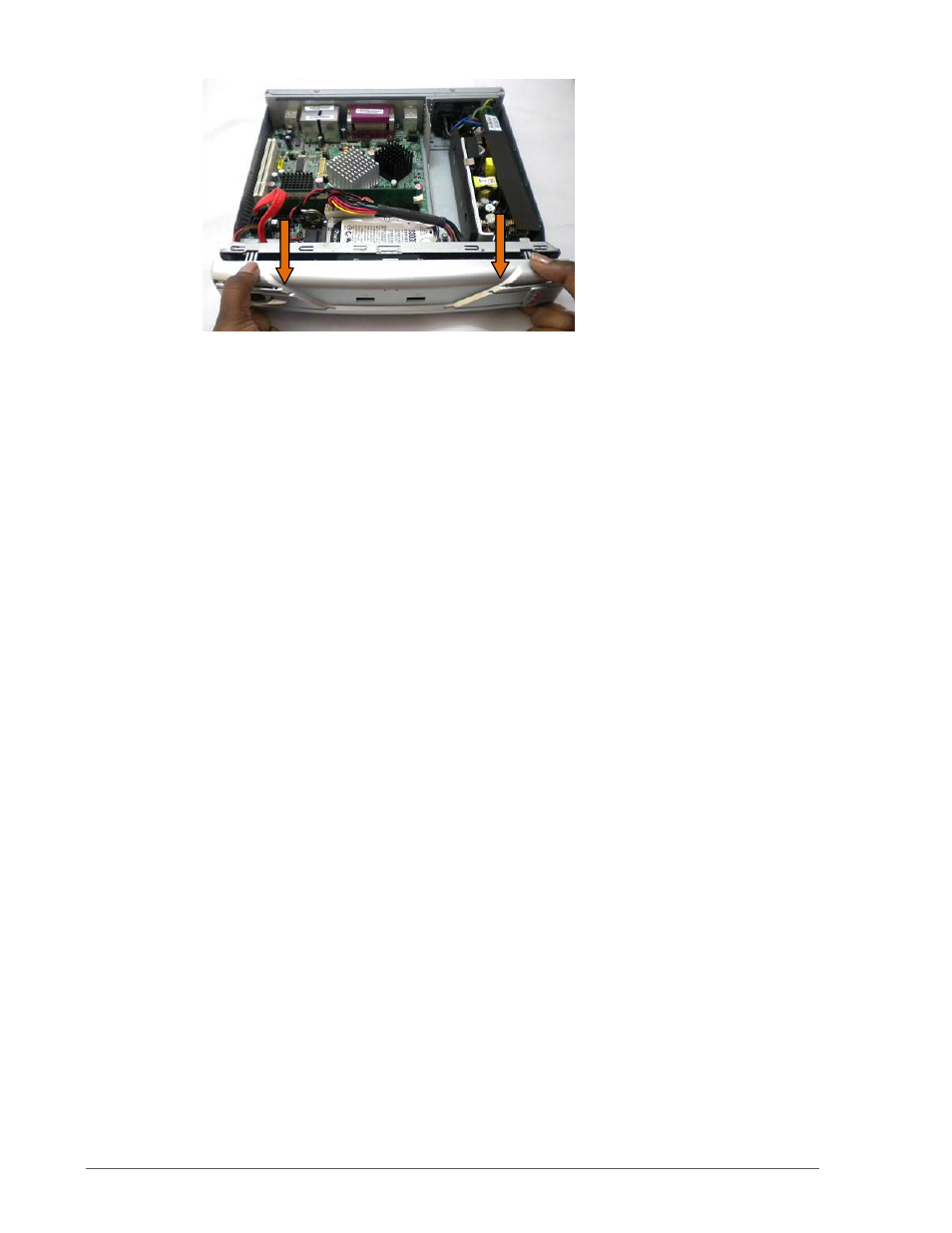 Figure 6, Fixing the bracket and side cover | VXL Instruments Itona TC61yy Series User Manual | Page 9 / 18